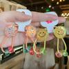 2 Stück/Set Kinder Cartoon Hase Elastische Haargummis Glitzer Blume Haargummi für Mädchen Niedliches Haarband Kinder Haaraccessoire