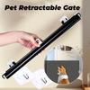Rozszerzalna, chowana bramka dla zwierząt do drzwi, schodów i korytarzy, bramka zabezpieczająca dla psów i kotów, trwała, wykonana z PVC z metalowymi zapięciami, bramka dla psa do wewnątrz