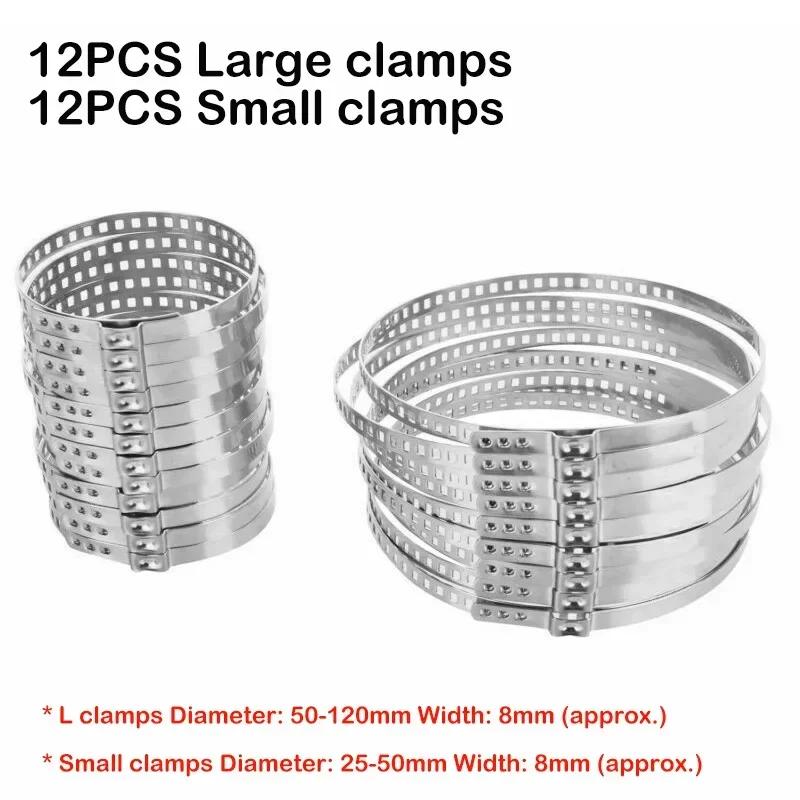 Axle CV Joint Boot Crimp Clamp Kit Driveshaft Stainless Steel CV Boot Clamp 20-50/50-120mm Adjustable drive shaft boot clamps