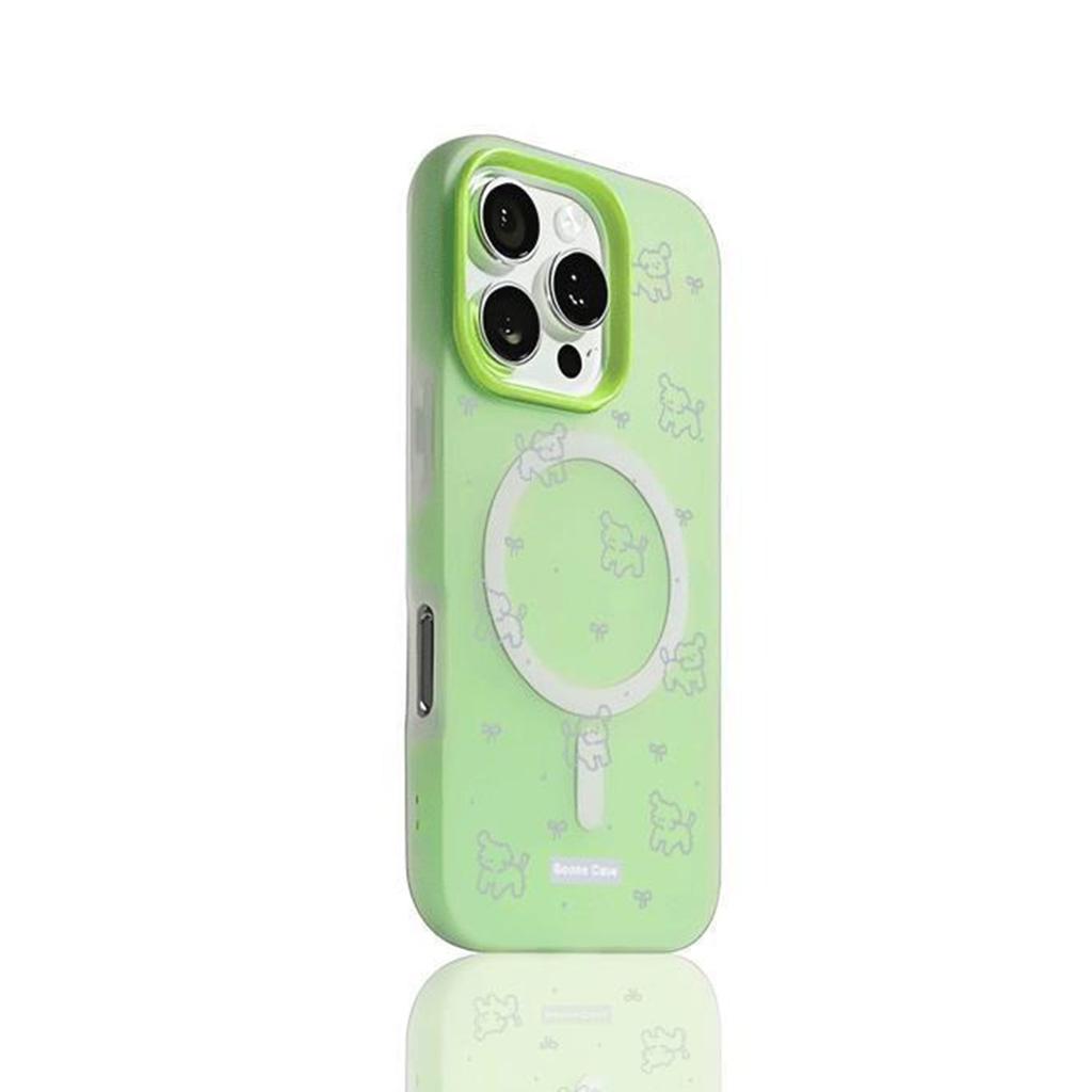 Fashionable Magnetic Jelly 2-in-1 Mobile Phone Case for Apple Double-layer Shell Cartoon Magnetic for Apple Phone Protective Case Silicone