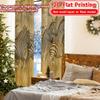 2pcs, 2D FLAT PRINTING Curtains (Without Rod) Zebra Migration Halloween Festival Creative Curtains Polyester Curtains