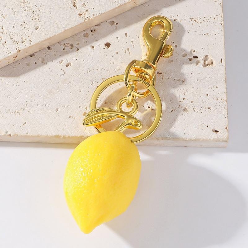 Affascinanti Portachiavi o Ornamenti Frutta alla Moda Decorazioni per Borsa con Chiusura a Fibbia Sicura