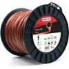 Fil Débroussailleuse Rond Techni 280° Marron/Noir Ø2.5mm/324m Oregon 545822 Jusqu'à 30 % Plus Robuste Que Le Fil Rond Standard.
