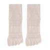 1 Paire Chaussettes Cinq Doigts Femme Ultra-fines Respirantes Absorbantes de Sueur Tube Moyen