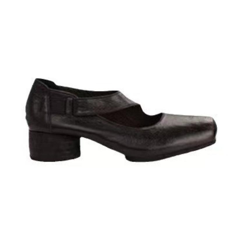 New Women Shoes High-end Comfort Leather Shoes Square Toe Thick Heel Genuine Leather Mary Jane Luxurious Elegant Spring Sandals