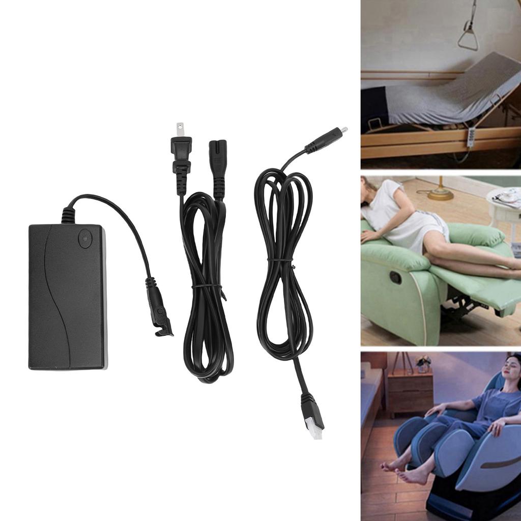 29V 2A Power Supply Adapter Electric Recliner Power Supply ing for Lift Chair Table Electric Linear Actuator with 2M Cables