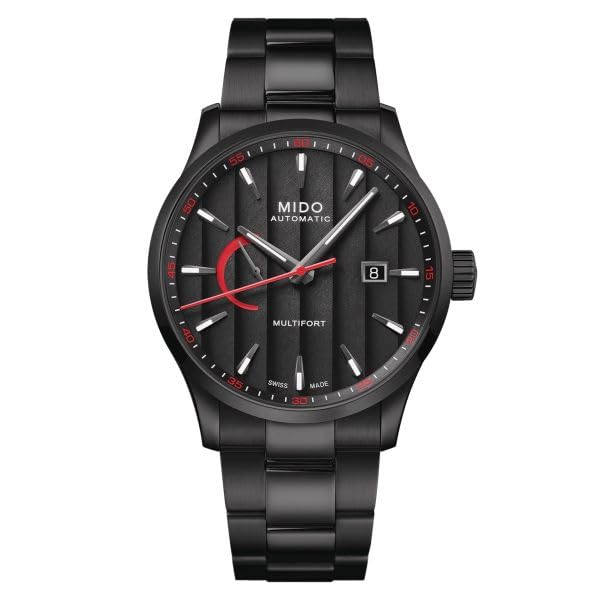 

Watch MULTIFORT Black Dial Stainless Steel Sapphire Crystal Automatic 10 ATM Water Resistant 42MM Swiss Watch Brand [Mido] Self-winding