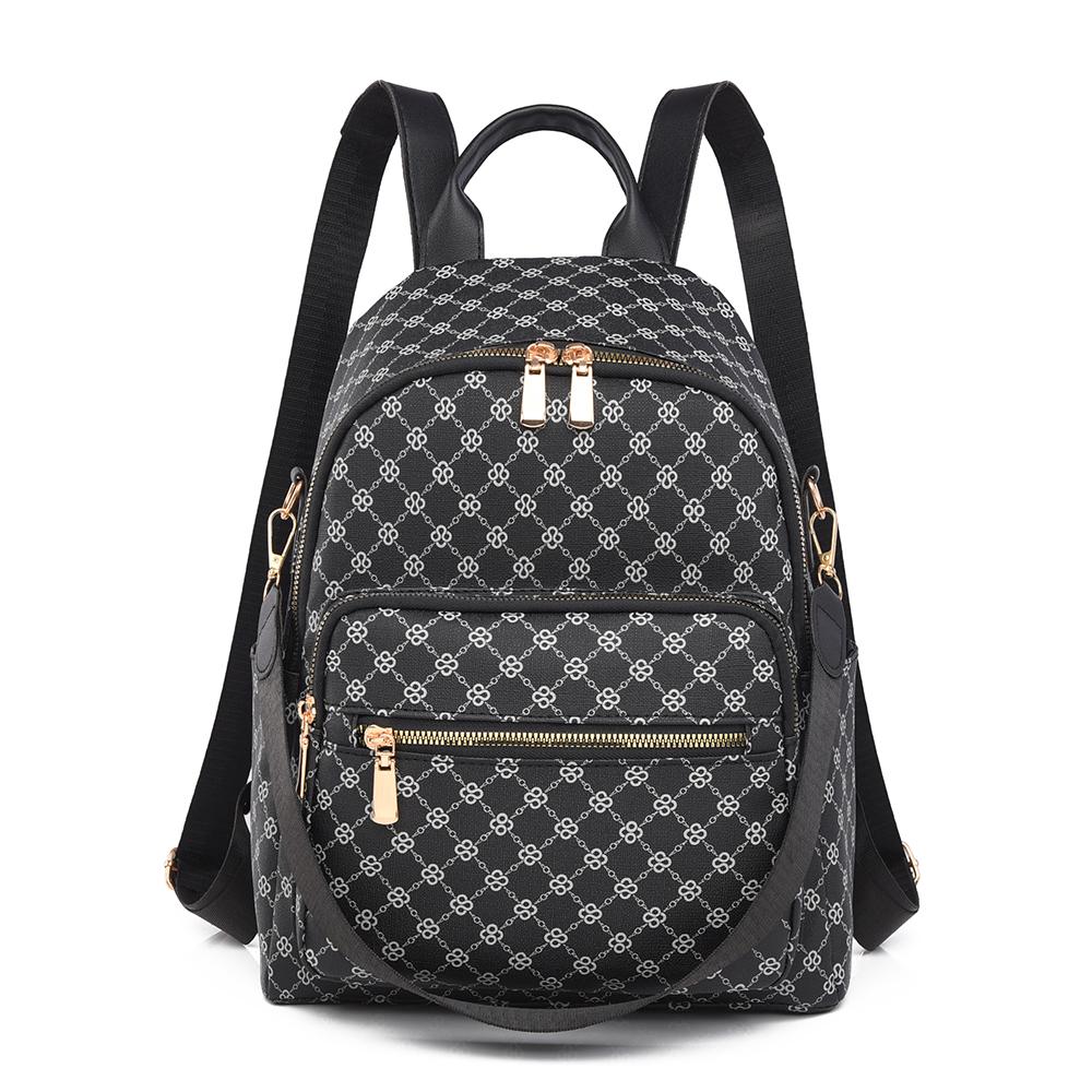 Retro Ryggsäck Dam Multifunktionell Axelväska Student Skolväska