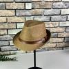 Summer Straw Hat Men's Outdoor Sun Hat Breathable Beach Hat British Performance Jazz Hat Children's Gentleman's Top Hat