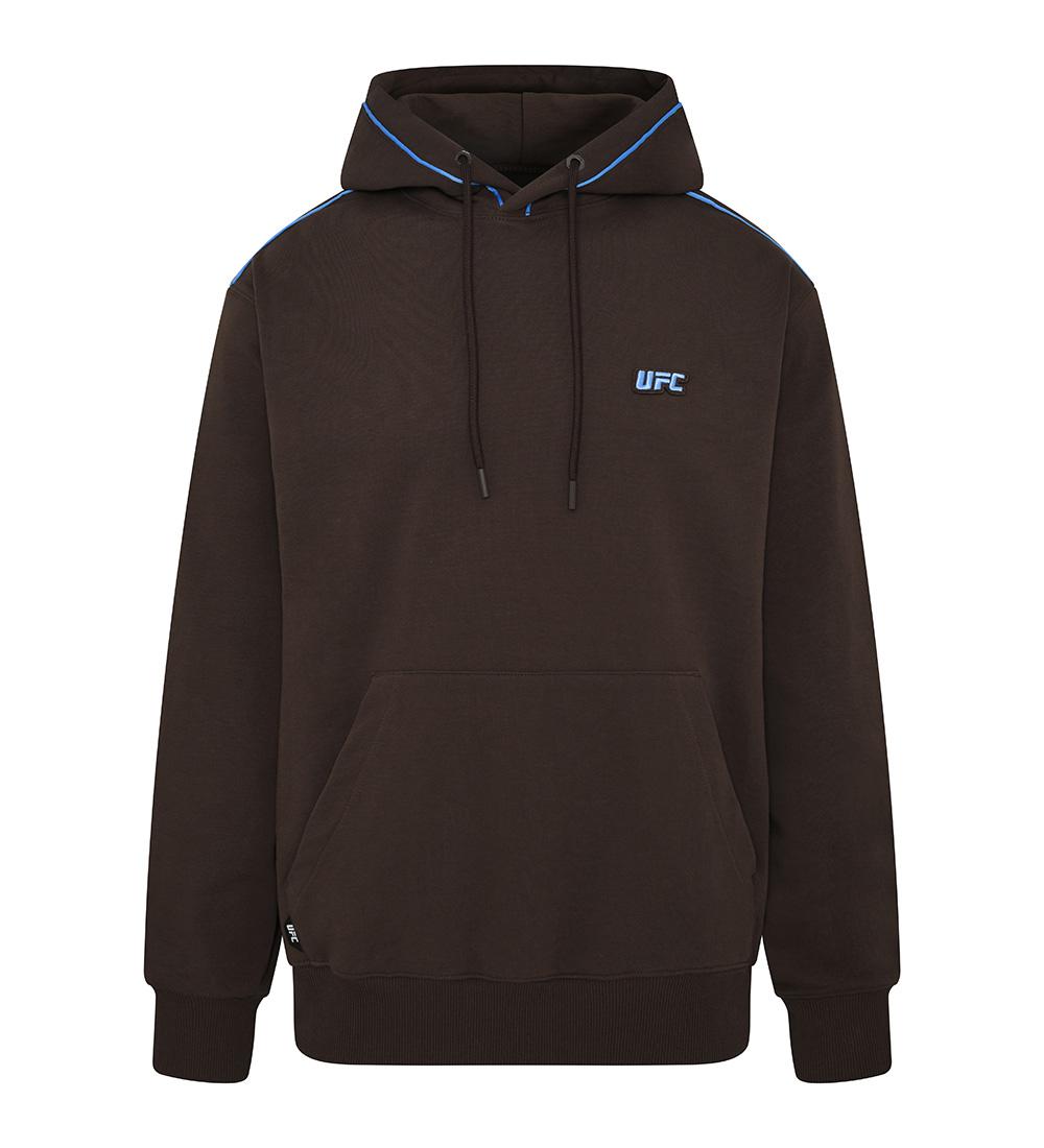 Ufc Sports Ufc Label Big Logo Relaxed Fit Hoodie Dark Brown U2Hdu3310Dw Dark Brown/2Xl