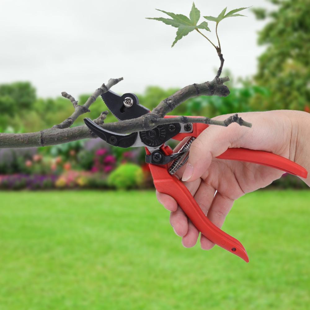 Red Pruning Shears Manganese Steel Bonsai Pruner Professional Hand Pruning Tool