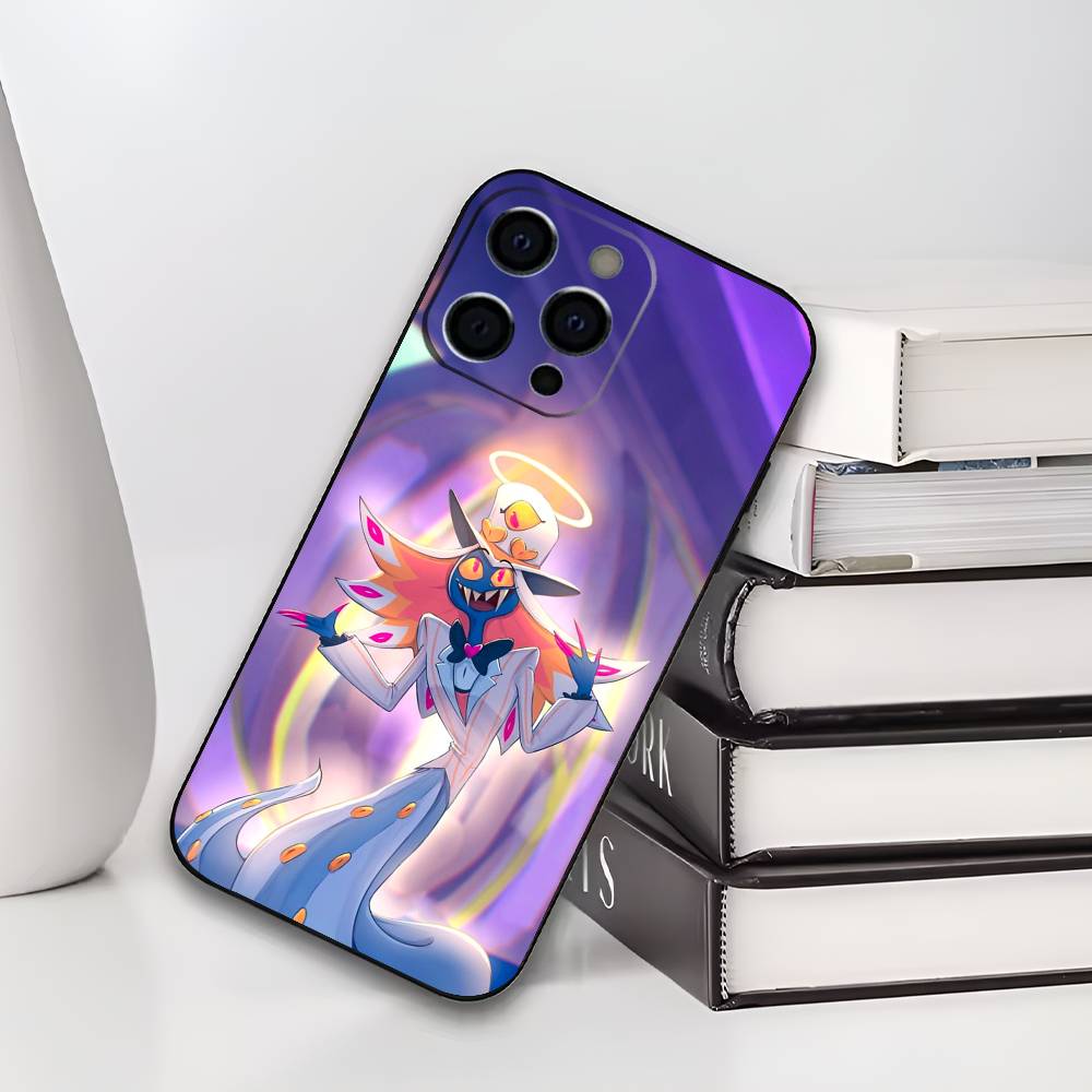 Sir Pentious H-Hazbin H-Hotel Phone Case For iPhone 17,16,15,14,13,12,11 Plus,Pro Max,XS,Soft Silicone Black Cover