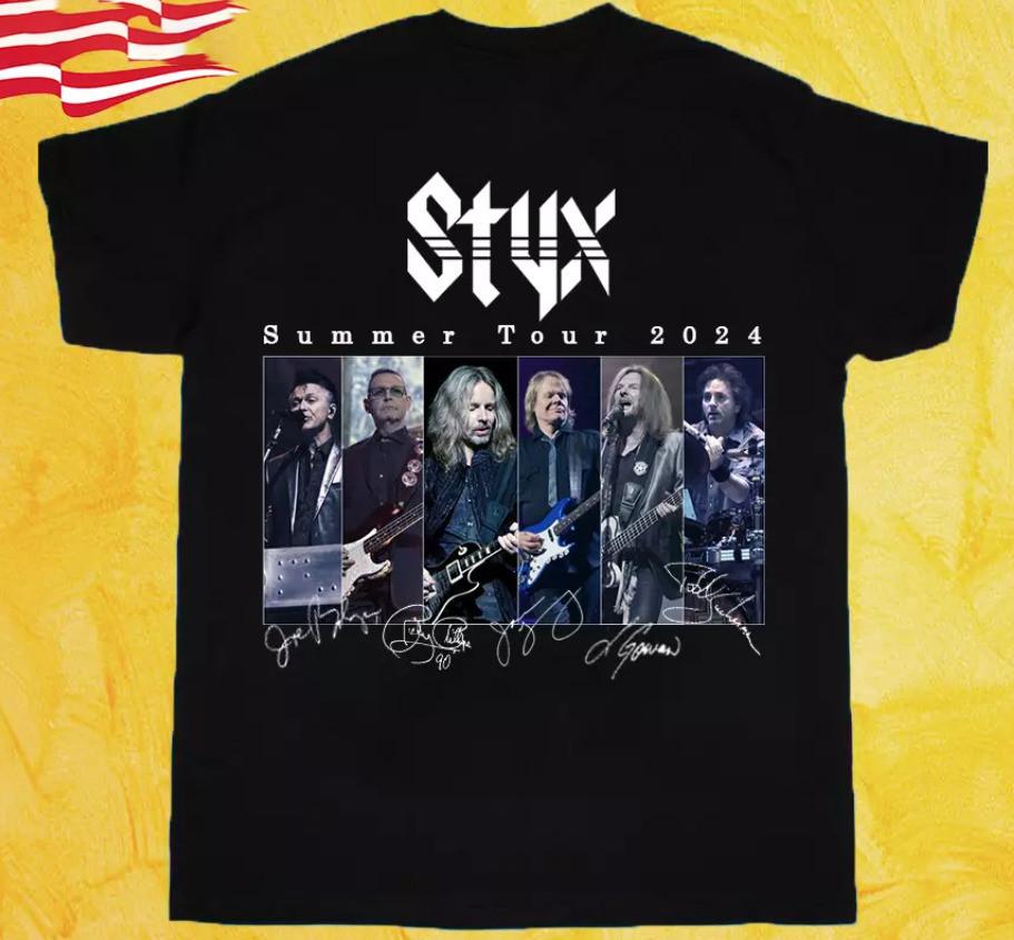 STYX Summer Tour 2024 Tshirt Tee Unisex Adult Size S to 5XL Unisex T-Shirt XXL