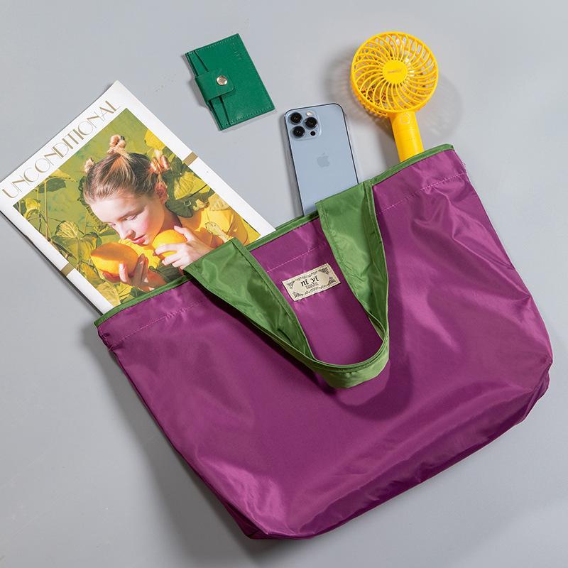 Foldable Shopping Bag - Portable, Ultra-light, Eco-friendly Bag, Storage Bag, Waterproof Grocery Bag, Hand-held Cloth Bag