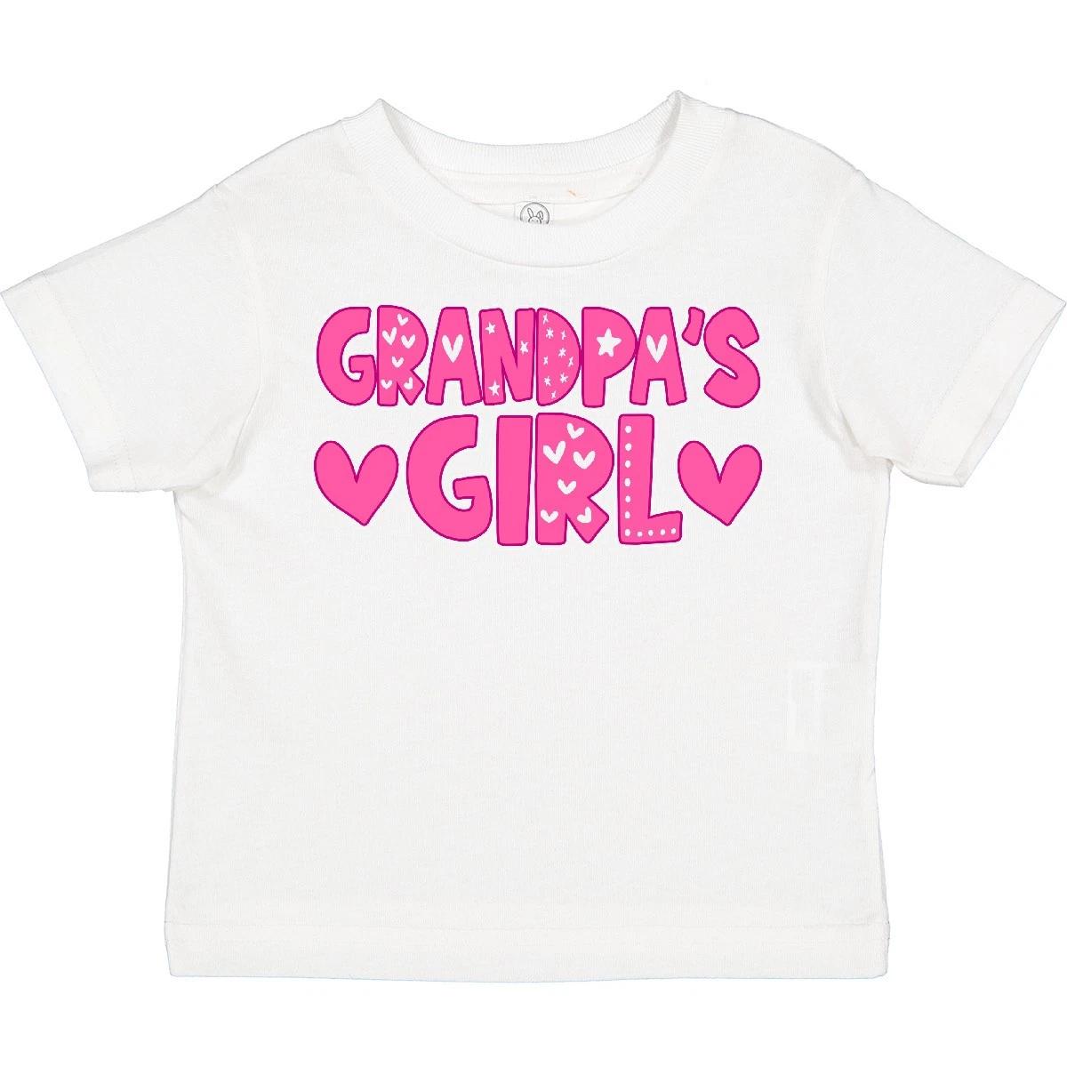 Inktastic Grandpas Girl Granddaughter Gift Toddler T-Shirt Family Girls Little 130