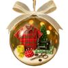 Snow Globe Ornament with Sewing Machine Theme for Holiday Decoration Hanging On Christmas Tree or Craft Space Display