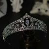 Vintage Crown Hair Accessory Elegant Princess Rhinestone Tiara Exquisite Bride Silver Crown  Party