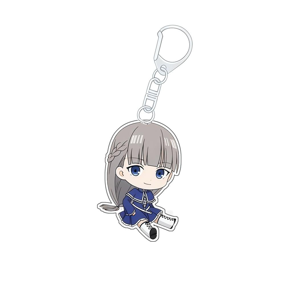 

Sitting Pose Q Version Acrylic Keychain for Frieren: Beyond Journey s End Stark Odette Heiter Fern Peripheral Bag Charm Gift -3 PCS