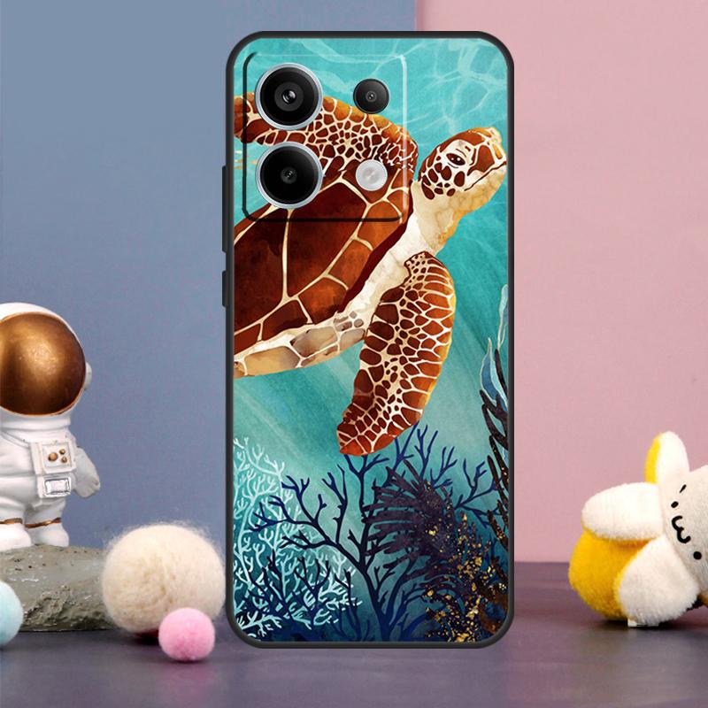Sea Turtle Case For Xiaomi Redmi Note 14 9 10 11 12 13 15 Pro Plus Redmi 15 15C 10C 12C 13C 14C Cover
