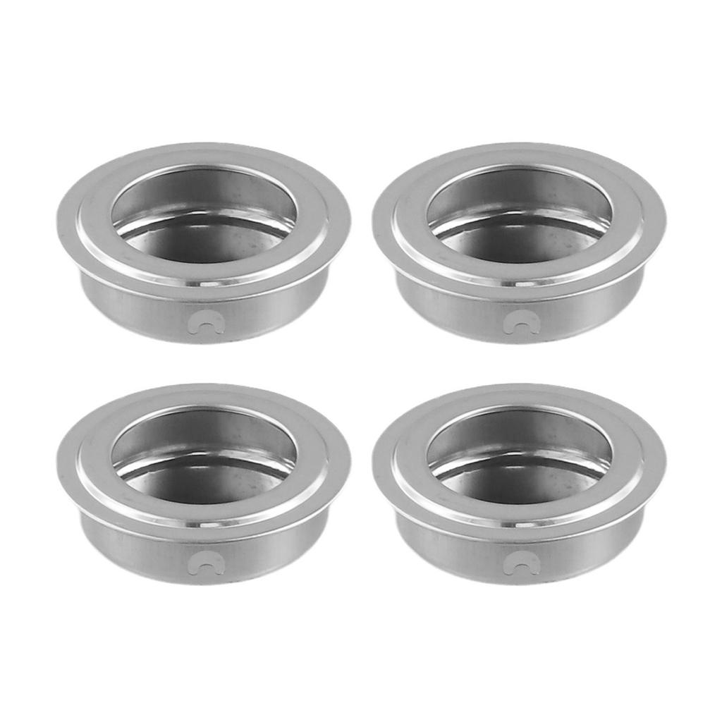 Στρογγυλή Τρύπα Λαβή Συρόμενες Πόρτες 4 X 3,5 X 1 Cm 4τμχ