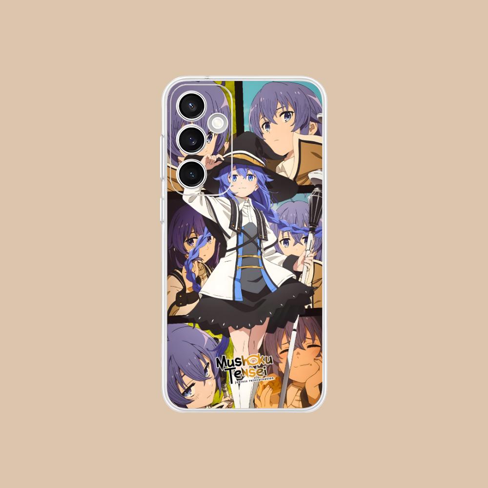 Mushoku Tensei Roxy Mobile Phone Case for Samsung Galaxy S25 S24 S23 S22 S21Plus FE Ultra Clear Colorful Cover Pretty Luxury
