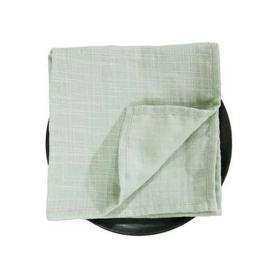 2PCS Village Style Bamboo Cotton Napkins Thicken Textured Fabric Cloth Napkins Reusable Double Layer Table Towels Dining Kitchen