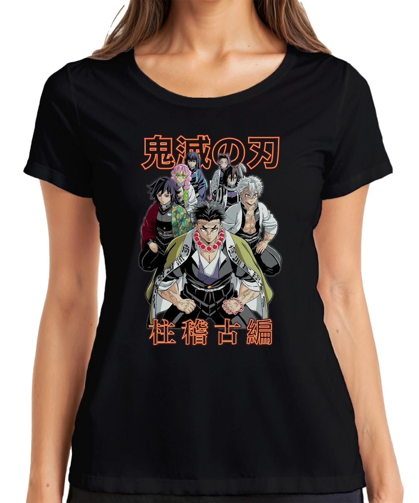 Kimetsu no Yaiba Hashira Dämonenjäger Anime Geschenk Japan Y2K Streetwear Damen L