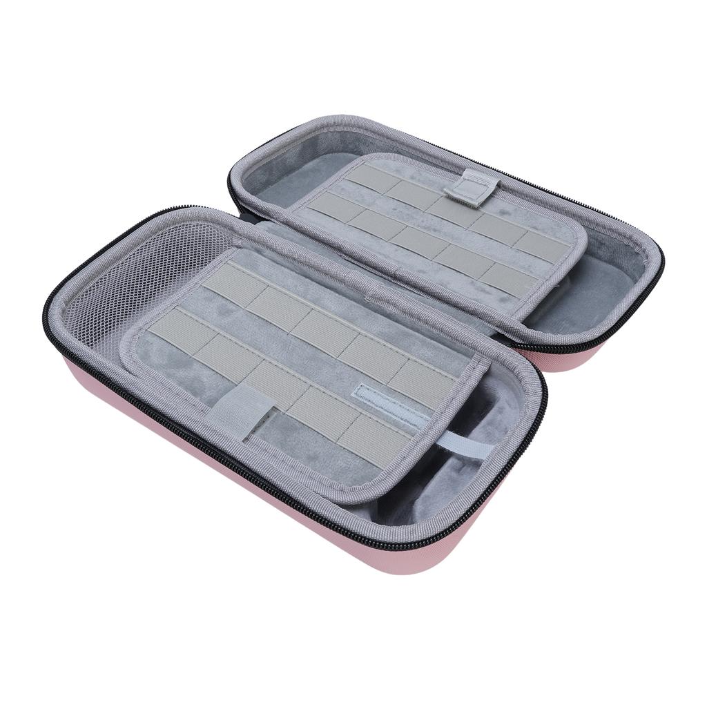 Carrying Case for     Console EVA PU Handheld Game Console Hard   Pouch Storage Bag with 20 Game Card Slots for Travel