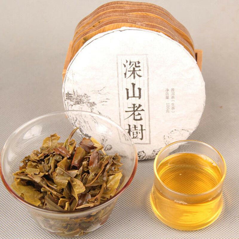 Organic Raw Pu'er Tea Handmade Green Pu-erh Tea 100g Ecology Old Tree Sheng Puer