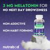 Nutrabud Melatonin 3mg Sleep Gummies For Men & Women, Natural Veg Supplement For Restful Deep Sleep - 60 Count Pack of 1