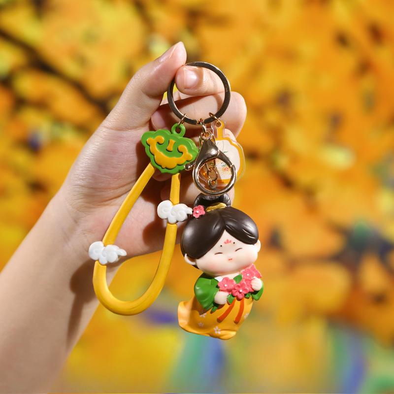 Ancient-style Tang Dynasty Candy Keychain Pendant Cute Doll Tag