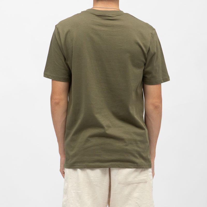 Tee shirt col rond regular couleur unie avec logo Homme ELLESSE