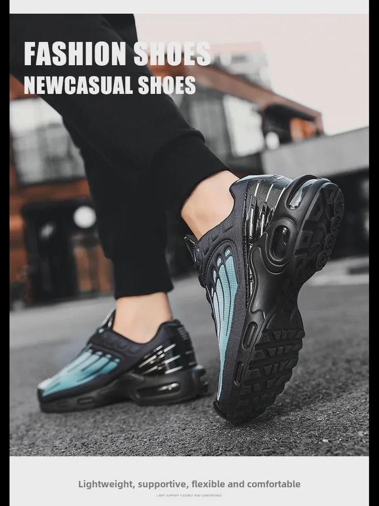 2025 Spring Collection: Air Cushion Sports Shoes - Trendy, Plus Size, Unisex Casual & Running Shoes
