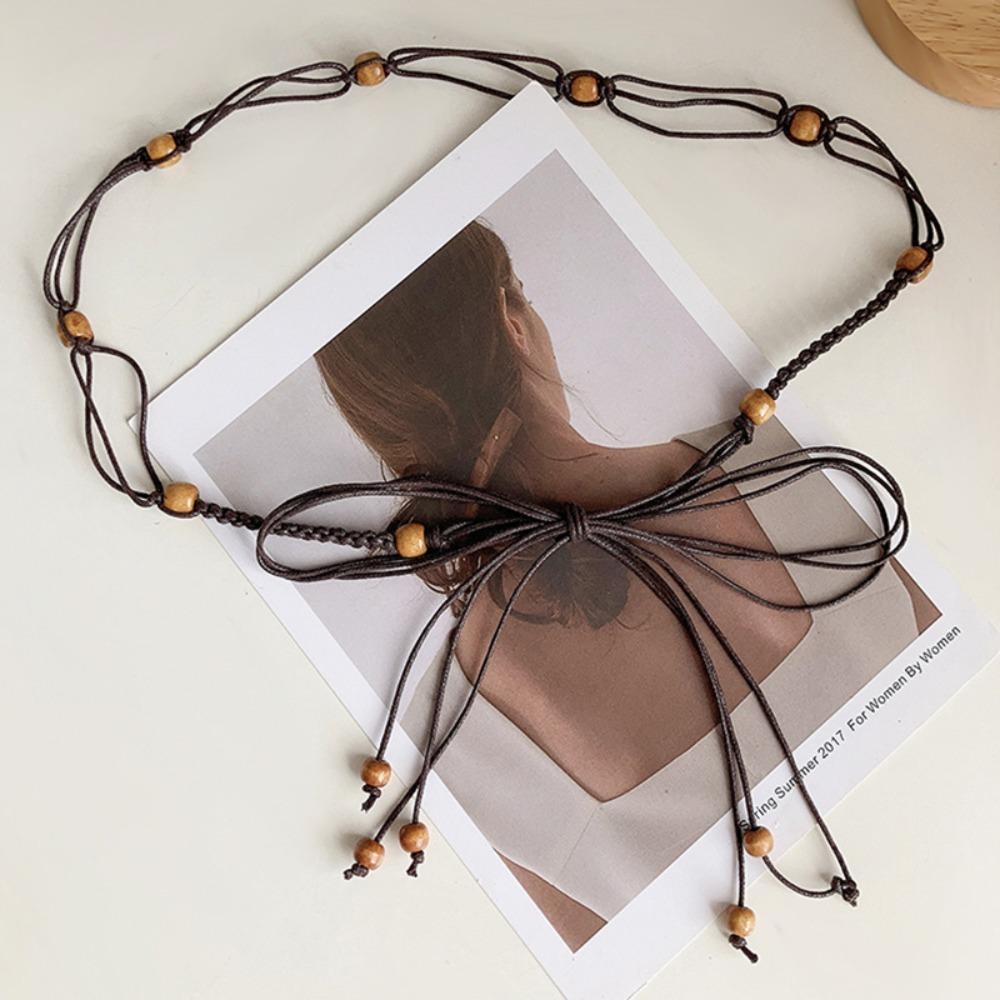 Accessory Retro Waistchain Cotton Linen Rope Bohemian Waist Belt Fashion Decoration Belt