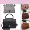 Chic Urban Pu Leather Handbag 2024 Versatile Soft Medium Lock Closure Commuter Bag