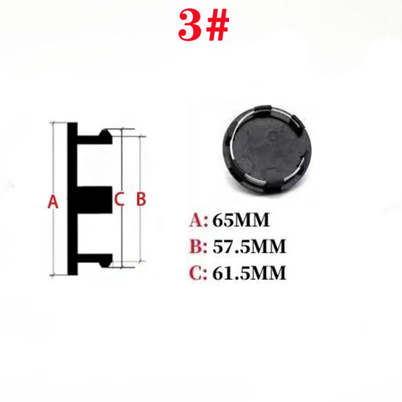 4pcs Car Refit Wheel Center Hub Caps Cover Badge Logo Car Accessories