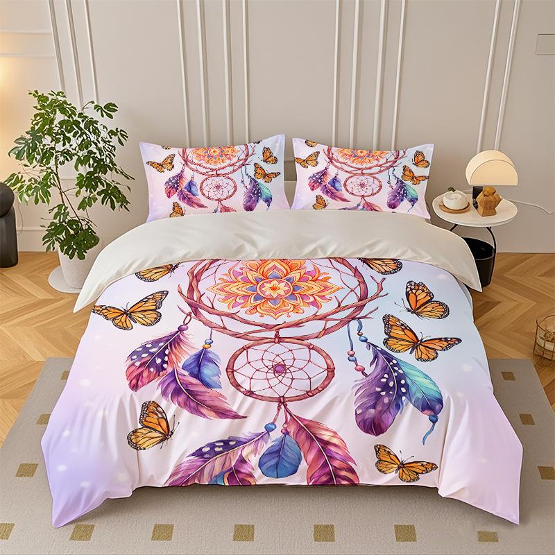 

Quilt Cover Three-Piece Quilt Cover Set 02 140cm * 200cm - cover + and 1 piece