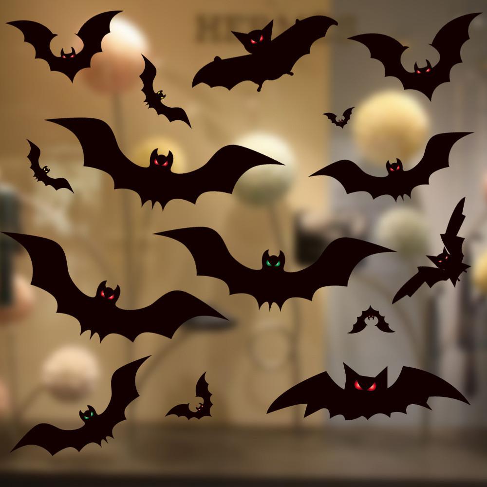Stylish Halloween Bat Window Clings For Hauntingly Beautiful Indoor Decor