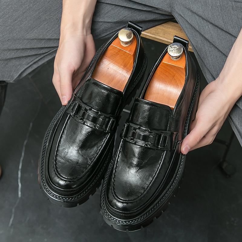 Módní Značkové Nové Designérské Britské Kožené Boty Monk Strap Ploché pro Muže Nízké Formální Svatba Ples Oxford Zapatos Hombre