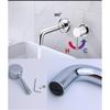 Concealed Basin Faucet Wall Mounted Hot and Cold Mixer Solid Brass 360 Swivel Spout Bathroom Water Tap