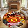 Manchester United F.C Print Round Rug, Washable Floor Carpet, For Entryway Dorm Laundry Room Office Study, Home Decor Birthday Christmas Gift