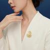New Chinese Style Hollow Gourd Pearl Elegant Suit Brooch For Women Clothing Coat Corsage Jewelry Accessories Gifts