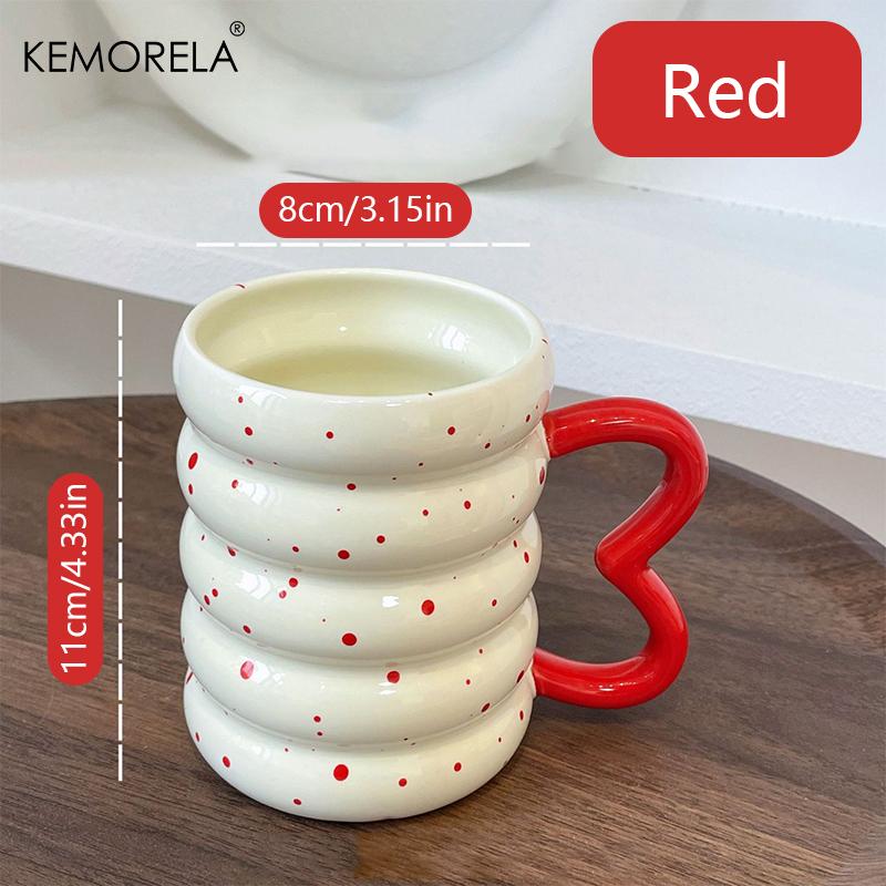 1PCS Caterpillar Ceramic Cup Mug High Color Value Coffee Cup Household Breakfast Cup Milk Coffee Tea Fruit Juice Oat Water Cup