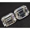 Emerald Cut D Color Moissanite 2 Pcs 5x7 Mm Pair VVS1 Certified Gemstone Lot