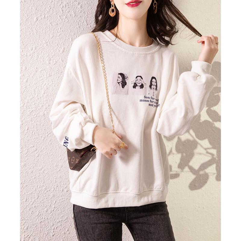 Firstview Women's Urban Casual Long Sleeve Sweatshirt