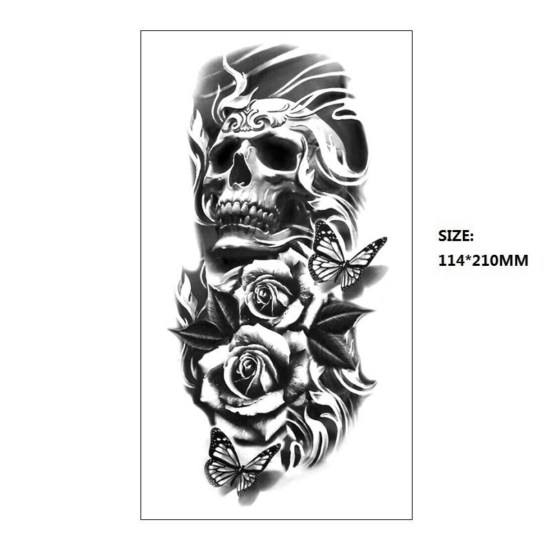 Black Astronaut Beautiful Woman Classical Figure Small Full Arm Xqb Water Transfer, Simulation Disposable Tattoo Sticker