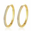 2026 Circle Classic Minimalist Ear Buckle Inlaid with Zircon European and American Style Thin Fashion Earrings
