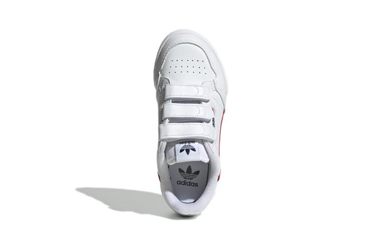 adidas Originals Continental 80 Comfortable Breathable Low Top Kids' Skateboarding Shoes White EH3222