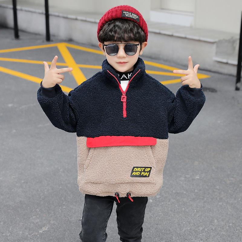 Ausom Fashion 2019 Winter Latest Boys Thicken Fleece Hooded Jacket Lightweight Warm Casual Coat Autumn Spring Ausom Fashion 2019 Winter Latest Boys Thicken Fleece Hooded Jacket Lightweight Warm Casual Coat Autumn Spring
