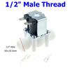 Electric Plastic Solenoid Valve 12V 24V 110V 220V Normally Closed 1/4 3/8 1/2 12mm Pipe Male Female Water Air Inlet Flow Valve